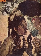 In den Tuilerien: Frau mit Sonnenschirm nach Degas